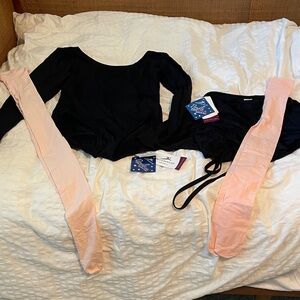 Motionwear adult Ballet outfit with Capezio and Bloch tights